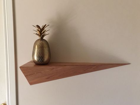 Amazing triangular shelf - email dancin77@hotmail.com for queries Triangular Shelf, Bali Bedroom, Entrance Console, Bedside Shelf, Corner Display, Wall Shelf Decor, River Park, Living Room Design Decor, Estantes Flotantes