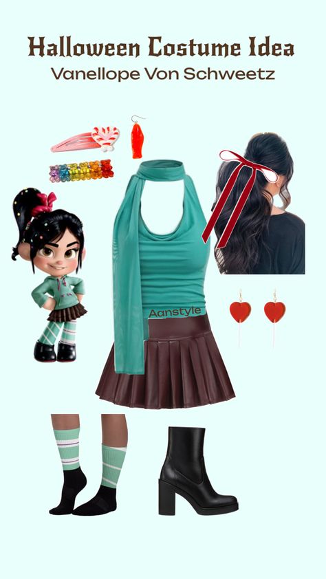 Halloween Costume Inspiration, Vanellope Von Schweetz, Costume Inspo, Halloween Costume, Halloween Costumes, Halloween