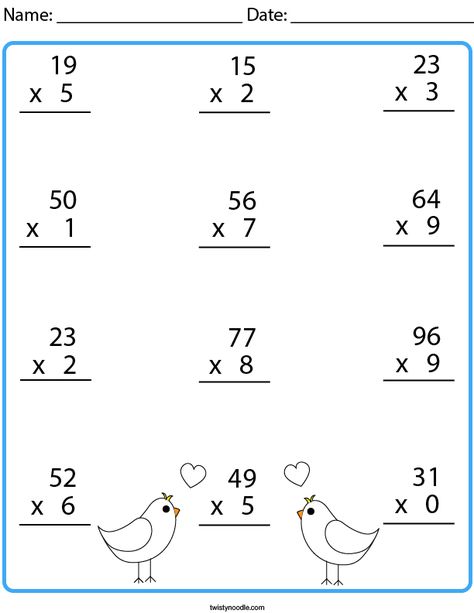 2 By 1 Digit Multiplication, 2 Digit By 1 Multiplication, Two Digit By One Digit Multiplication, Multiplication 2 Digit By 2 Digit, 2digit Multiplication, 2 Digit Multiplication Worksheets, Multiplication 2 Digit By 1, Multiplication Practice Worksheets, 2 Digit Multiplication