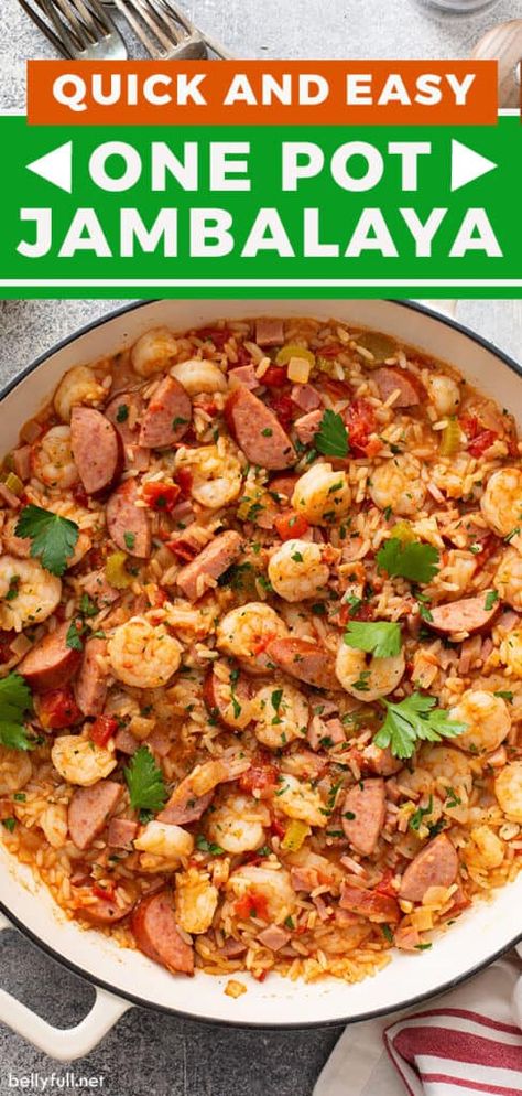 Quick Jambalaya Recipe One Pot, Jambalaya Recipe Sausage And Shrimp, Pork And Sausage Jambalaya, Seafood Jumbolia, Easy Jumbolia Recipes Crockpot, Quick And Easy Jambalaya Recipe, Easy Jambalaya Recipes, Sausage Shrimp Rice, Jumbolia Recipes Easy