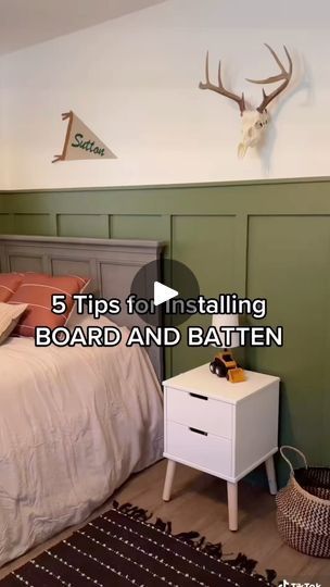 64K views · 330 reactions | Sharing 5 Tips for installing a board and batten accent wall! I have done several versions of board and batten in my home and these 5 tips will make the project a lot easier for you! For more details on each tip, checkout my blog post on board and batten that I’m sharing in stories today! #boardandbatten #wainscoting #accentwall #diyprojects #homeimprovement | MrsAshleyFrench | Doja Cat · Paint The Town Red (Instrumental) Board And Batten Accent Wall, Batten Accent Wall, Paint The Town Red, Home Decor Hacks, Woodworking Plan, Board And Batten, Interior Design Portfolio, I Have Done, Easy Woodworking Projects