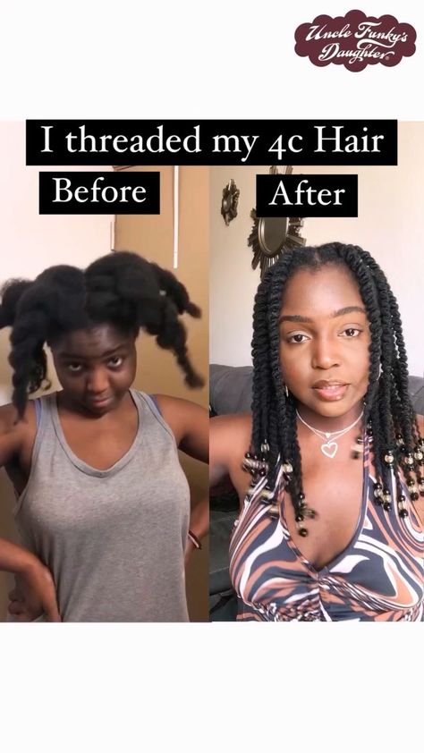 Hair With Thread, African Threading Hairstyles, Threading Hairstyles, African Threading, Date Night Hair, Tiwa Savage, Cute Date Night, Cute Date, Protective Hairstyle