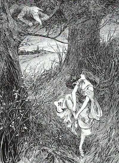 Helen Stratton's illustration for George Macdonald's Princess & Curdie