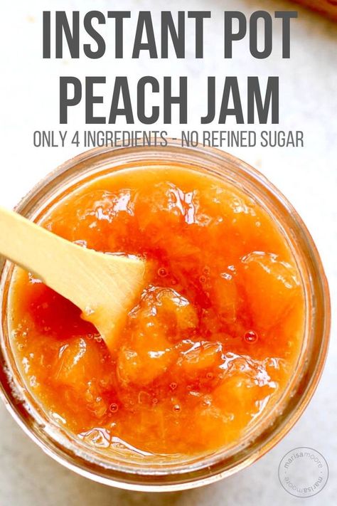 Instapot Peach Jam, Instant Pot Peach Jam, Fresh Peach Jam, College Recipes, Peach Jam Recipe, Jam Making, Paleo Snack, Pressure Cooker Recipe, Canning Peaches