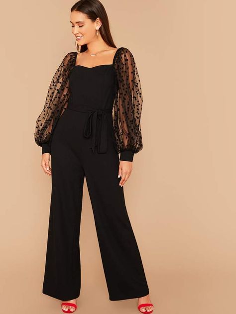 Street Fashion Plus Size, Fashion Outfits Edgy, Black Jumpsuit With Sleeves, Boho Fashion Winter, Full Sleeves Design, Outfits Edgy, Fashion 70s, Boho Jumpsuit, Dinner Dress Classy