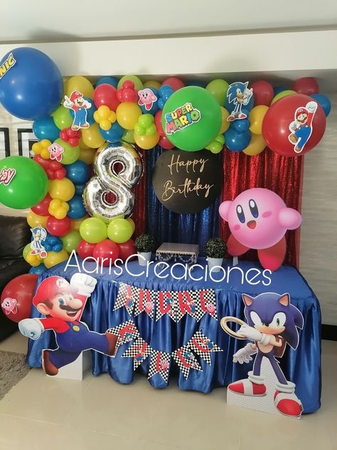 Smash Bros Party, Super Smash Bros Party, Kirby Party, Sonic Birthday, Mario Birthday Party, Mario Birthday, Mario Party, Super Smash Bros, Smash Bros