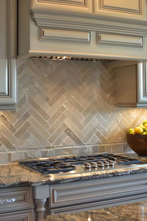 22 Herringbone Subway Tile Backsplash Ideas: Must-Try Designs! Herringbone Backsplash Subway Tile, Herringbone Tile Kitchen, Backsplash Ideas For Dark Cabinets, Subway Tile Backsplash Ideas, Subway Tile Ideas, Herringbone Subway Tile Backsplash, Backsplash Subway Tile, Herringbone Kitchen Backsplash, Tile Backsplash Ideas