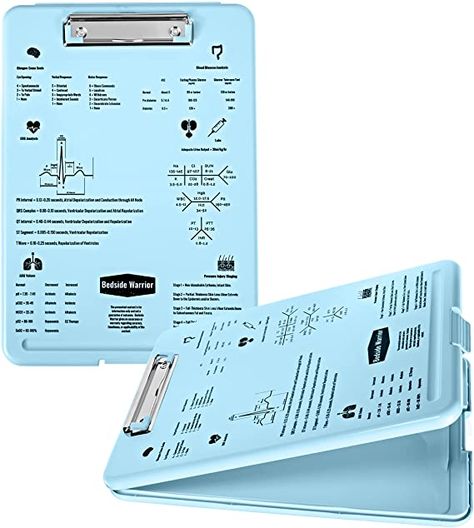 Nursing Organization, Clipboard With Storage, Nurse Clipboard, Nurse Organization, Clipboard Storage, Clip Board, Med Surg, Nurse Stuff, Cheat Sheet