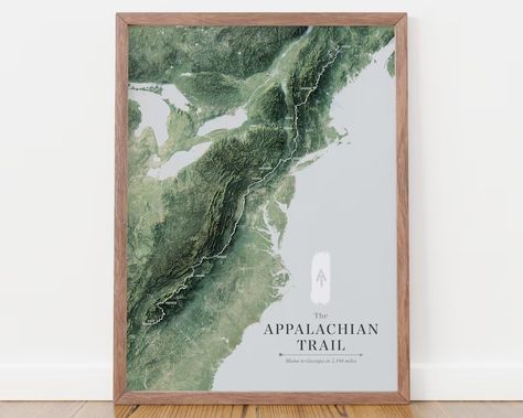 Appalachian Trail Map Art, Topographic Map Art, Appalachian Trail Gifts, Office Wall Decor for Men, Cartography Art, Hiking Gifts for Him - Etsy Appalachian Trail Map, Topographic Map Art, Cartography Art, Wall Decor For Men, 3d Poster, Hiking Map, Hiker Gifts, The Appalachian Trail, Trail Map