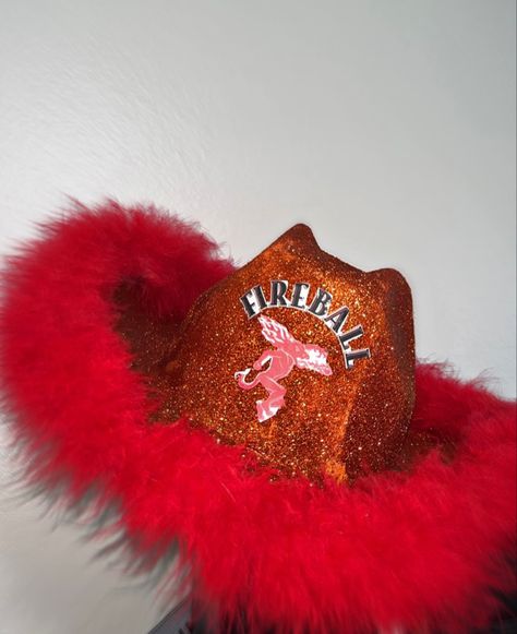 #cowboyhat #glitter #art #alcohol #cowboy #hat #partywear #theme #ideas #space #fashion #aesthetic #diy #tiktok Fireball Cowboy Hat Diy, Fireball Cowboy Hat, Space Fashion Aesthetic, Cowboy Hat Diy, Diy Tiktok, Hat Diy, Aesthetic Diy, Space Fashion, Glitter Art