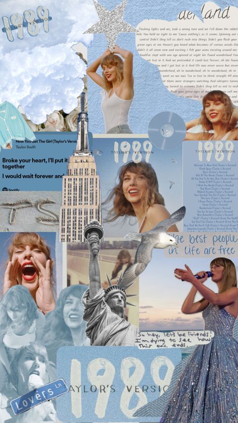 TAYLOR SWIFT 1989 1989 Collage, Wallpaper Collage, Taylor Swift Posters, Taylor Swift 1989, Taylor Swift, Swift, Collage