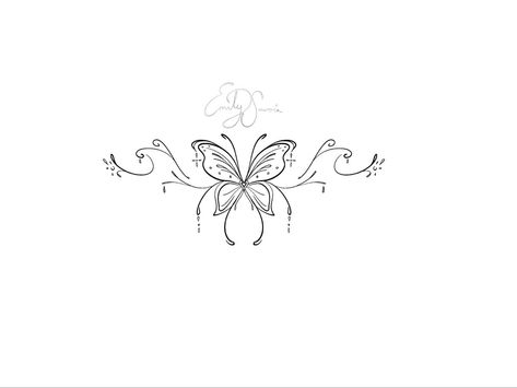 Butterfly Tattoo Tramp Stamp, Tattoos Tramp Stamp, Delicate Butterfly Tattoo, Stamp Tattoo Design, Butterfly Tramp Stamp, Tattoo Tramp Stamp, Matching Bff Tattoos, Butterfly Tattoo Stencil, Tramp Stamp Tattoos