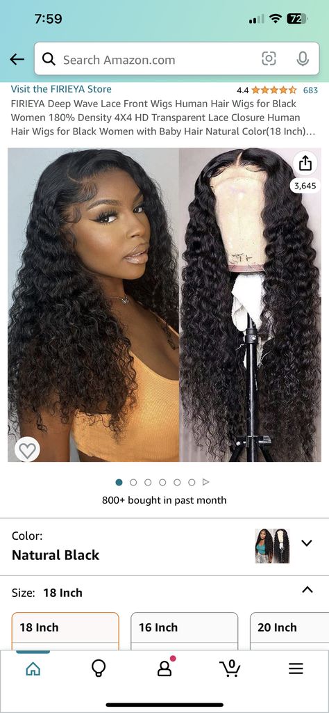 18 inch, 180% Density, Deep Wave, 4x4 Closure, HD Transparent Lace Human Hair Wig.🥰🥰🥰 Deep Wave Lace Front Wigs, Affordable Wigs, Lace Front Wigs Human Hair, Women's Wigs, Best Wigs, Deep Curly, Wigs Human Hair, Lace Closure Wig, Headband Wigs