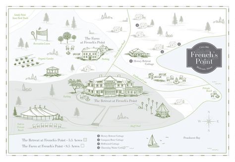 French's Point Coastal Maine Event Venue Map Maine Wedding Venues, Downeast Maine, Maine Beaches, Wedding Rental, Coastal Maine, Maine Vacation, Retreat House, Waterfront Wedding, Wedding Map