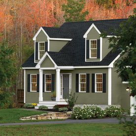 Product Image 6 Dark Blue Siding, Blue House White Trim, Blue Siding House, Blue Vinyl Siding, Vinyl Siding House, Dark Blue Houses, Vinyl Siding Colors, Blue Siding, Exterior House Color