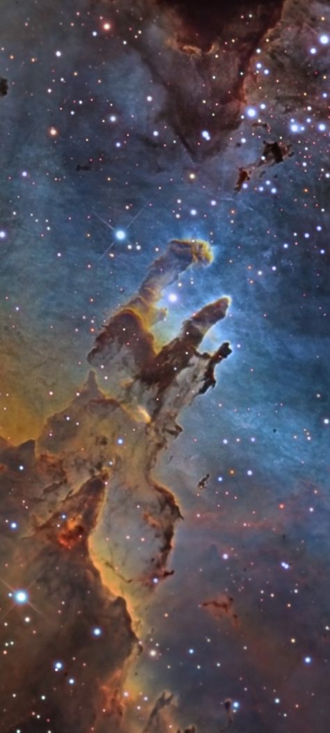 M-16 the Eagle Nebula/Pillars of Creation in Narrowband by Rolf Wahl Olsen Crop mobile wallpaper 1080x2400 Pillars Of Creation, Eagle Nebula, M 16, The Eagle, Human Brain, Mobile Wallpaper, Planets, Nature Photography, Wallpapers