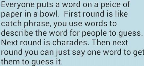 Fishbowl Game Rules Fish Bowl Game Rules, Fish Bowl Game, Fishbowl Game, Ron Clark, Game Rules, Bowl Game, Sleepover Ideas, Family Bonding, Game Food