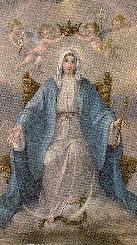 Mother In Heaven, مريم العذراء, Santi Cattolici, Virgin Mary Art, Vintage Holy Cards, Mother Mary Images, Blessed Mary, Images Of Mary, Mama Mary