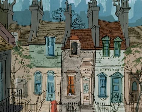 Concept Art Disney, Bg Design, Disney Background, Disney Concept Art, Secret Gardens, Old Disney, 101 Dalmatians, Disney Aesthetic, Cartoon Background