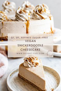 Vegan Cinnamon Desserts, Healthy And Easy Dessert Recipes, Gluten Free Vegan Cheesecake, Vegan Creamy Desserts, Best Vegan Gluten Free Desserts, Vegan Desserts For Thanksgiving, Dairy Free Gluten Free Cheesecake, Healthy Vegan Cheesecake, Vegan Fall Baking Recipes