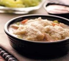 This healthier version of chicken and dumplings is comfort food at it's best and only 7 Weight Watchers PointsPlus per serving. Easy Chicken And Dumplings, Chicken Dumplings Recipe, Weight Watchers Chicken, Sandra Lee, Dumplings Recipe, Dumpling Recipe, Chicken And Dumplings, Ww Recipes, Taste Of Home