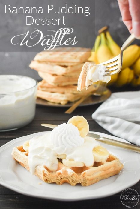 Banana Pudding Dessert, 21 Day Fix Breakfast, Banana Pudding Desserts, Dessert Waffles, Special Breakfast, Healthy Thanksgiving Recipes, Pudding Dessert, Healthy Brunch, Mother's Day Brunch