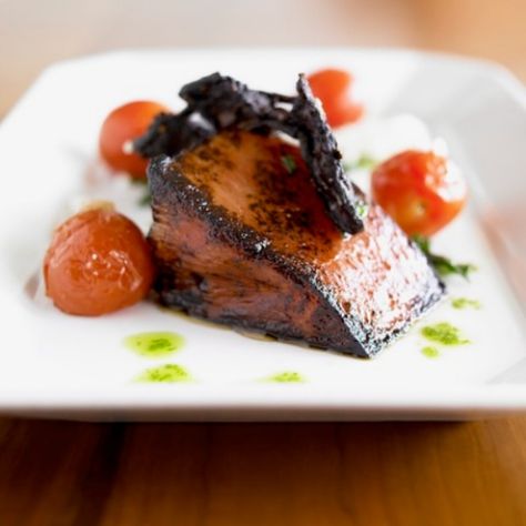 Jeffrey Fournier's Watermelon "Steak" - New England Today Watermelon Dishes, Savory Watermelon Recipes, Watermelon Steak, Restaurants In Boston, Roasting Times, Boston Restaurants, Where Is The Love, New England Travel, Slow Roast