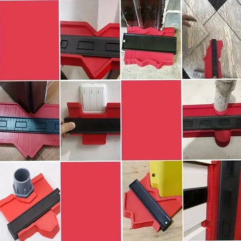 Profile Gauge: The Perfect Woodworking Tool For Precise - Temu Measuring Angles, Tile Tools, Measuring Instrument, Measurement Tools, Personal Hygiene, Carpet Tiles, Diy Supplies, Woodworking Tools, Ruler