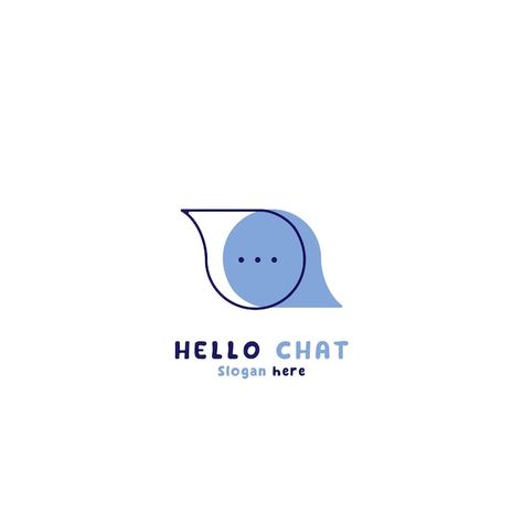 Vector modern minimalist hello chat logo... | Premium Vector #Freepik #vector Chat Logo Design Ideas, Chat Logo Design, Bubble App, Chat Logo, Logo Design Illustration, Candle Logo, Word Bubble, Lab Logo, Illustration Simple