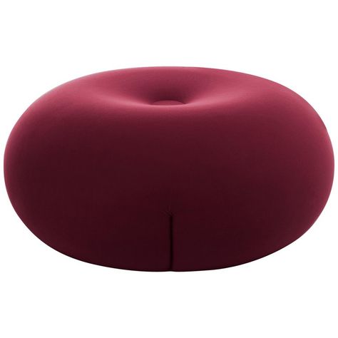 Enrico Baleri Ottoman / Pouf - Tatone Bordeaux & Denis Santachiara Italian Modern Fabric Fur Ottoman, Pouf Design, Babe Cave, Ottoman Pouf, Flexible Seating, Beautiful Sofas, Reggio Emilia, Pouf Ottoman, Cold Process