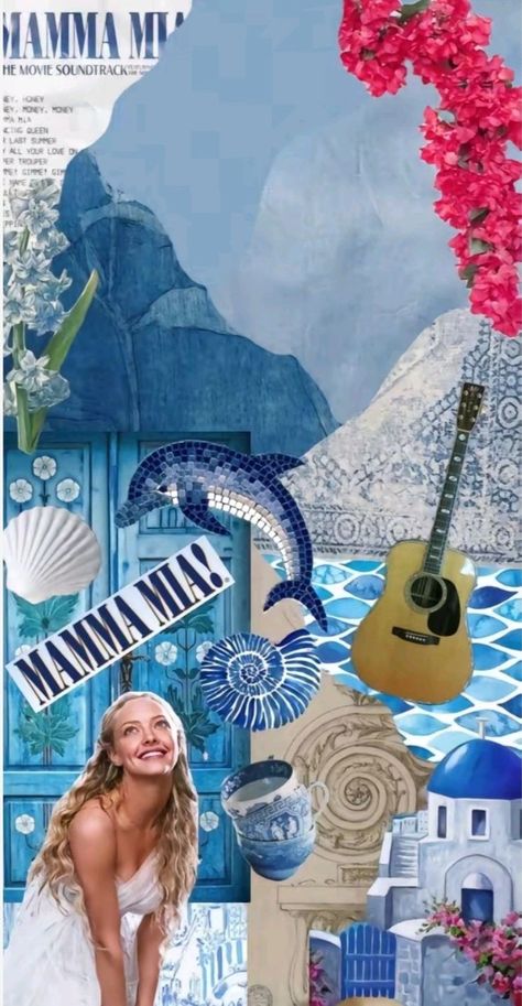 Mamma Mia Aesthetic Wallpaper, Mamma Mia Wallpaper, Mia Wallpaper, Mamma Mia Aesthetic, 17th Birthday Party Ideas, Mia Aesthetic, Aesthetic Wallpaper Lockscreen, 17th Birthday Ideas, Here I Go Again