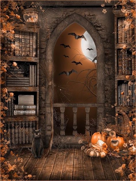 Halloween Photo Editing, Image Halloween, Halloween Photography, Halloween Backdrop, Halloween Artwork, Decor Shabby Chic, Halloween Scene, Theme Background, Halloween Painting