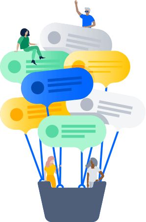 Hidden Illustration, Update Illustration, Jira Software, Sample Board, Free Event, Fun Challenges, Community Events, Flat Illustration, Latest Updates