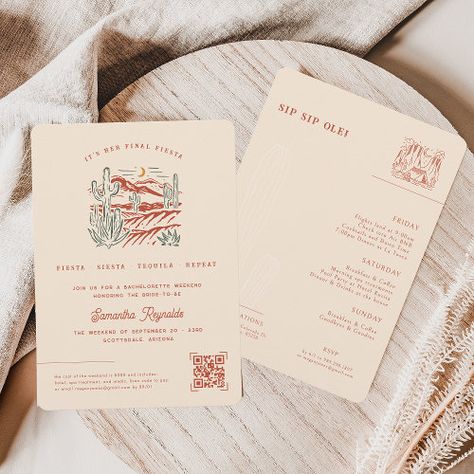 Western Colors, Bachelorette Weekend Itinerary, Scottsdale Bachelorette, Bachelorette Weekend Invitations, Boho Desert, Wild West Cowboys, Bachelorette Party Invitation, Desert Design, Bachelorette Party Themes