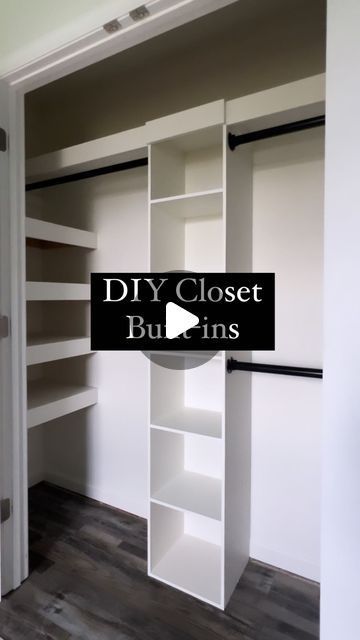 Interior Design Closet Small Spaces, Closet Organization Ideas Small Storage, Cupboard Into Wardrobe, Easy Closet Built Ins, Closet With Deep Sides, Diy Attic Closet, Bedroom Closet Organization Ideas Layout, Small Closet Design Bedrooms, Small Bedroom Walk In Closet Ideas