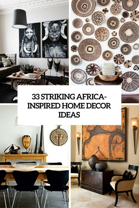 African Inspired Family Room, African Inspired Office Decor, African Gallery Wall Ideas, African Art Interior Design, Afro Decor Home African Interior, French African Decor, African Inspired Living Room Modern, Africa Inspired Living Room, Afrominimalist Decor