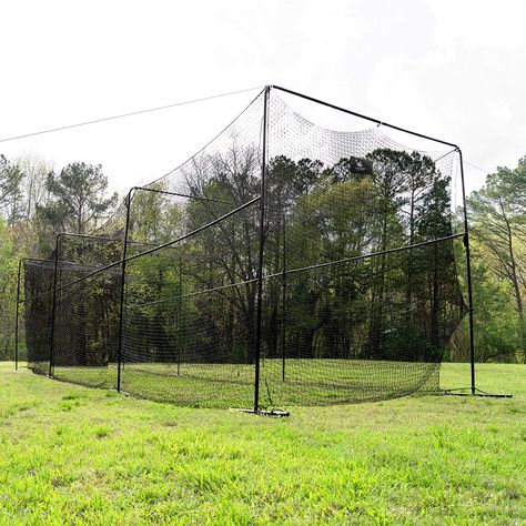 Baseball Batting Cage, Batting Cage Backyard, Softball Batting, Batting Cage, Pitching Machine, Batting Cages, High School Baseball, Travel Team, Baseball Softball