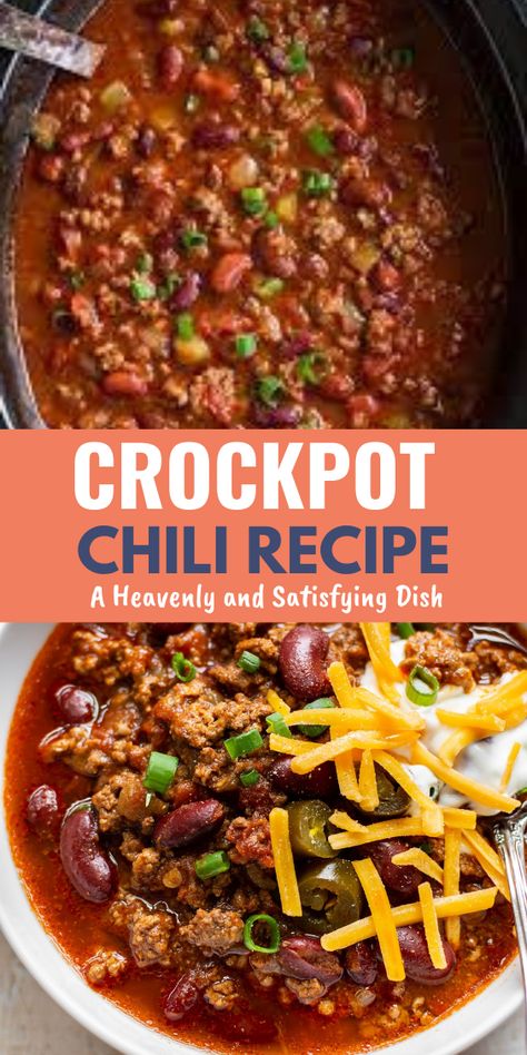 Chili Recipe With Cocoa Powder, Crockpot Beef Chili, Cocoa Chili Recipe, Chilli Recipe Crockpot, Beef Chili Crockpot, Crockpot Chili Recipe, Easy Chili Recipe Crockpot, Crock Pot Chili, Slow Cooker Chili Easy