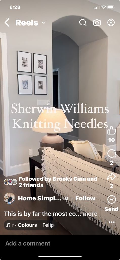 Wherein Williams Knitting Needles, Sherwin Williams Knitting Needles Paint, Accolade Sherwin Williams, Sherwin Williams Knitting Needles, Knitting Needles Sherwin Williams, Paint Inspiration, Sherwin Williams, Paint Color, Color Ideas