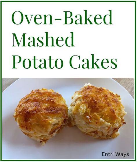 Mashed Potato Cake Recipe, Baked Potato Recipe, Baked Mashed Potatoes, Mashed Potato Cakes, Cake Oven, Baked Potato Recipes, Potato Cakes, Potato Recipe, Mashed Potato