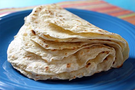 Homemade Tortillas - Jenny Can Cook Jenny Can Cook, Homemade Tortilla Recipe, Vegan Tortilla, How To Make Tortillas, Homemade Flour Tortillas, Tortilla Recipe, Homemade Tortillas, Almond Recipes, Naan