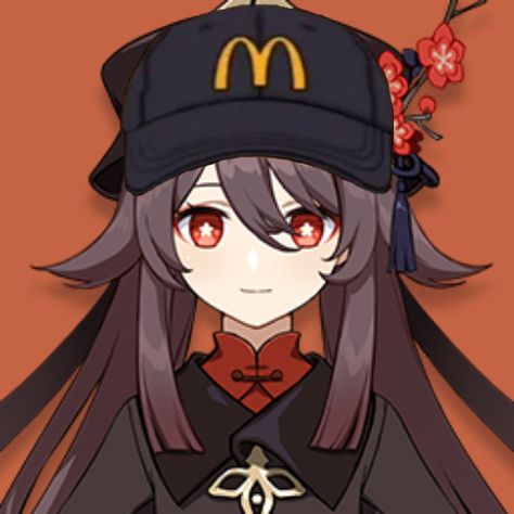 Mcdonalds Hat, S Icon, Hu Tao, Cute Anime Profile Pictures, Art Style Inspiration, Anime Profile, Cool Anime Pictures, Fantasy World, Cute Anime Character