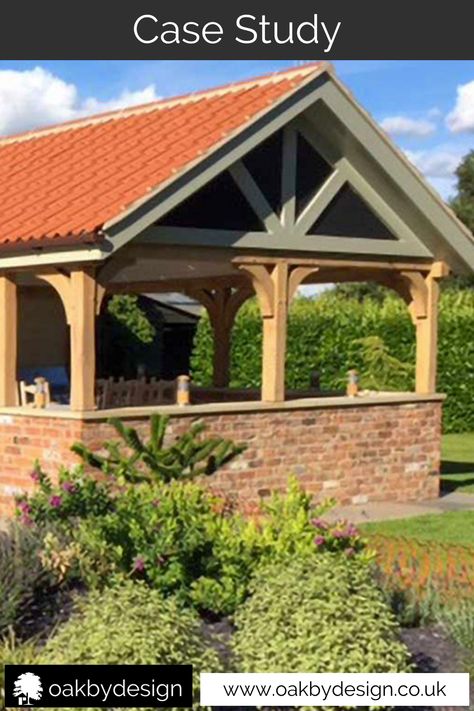 Oak Gazebo, Oak Framed Buildings, Kitchen And Dining Area, Outdoor Buildings, Alfresco Dining, Outdoor Entertaining Spaces, Porch Flooring, Gazebo Pergola, Pool Rooms