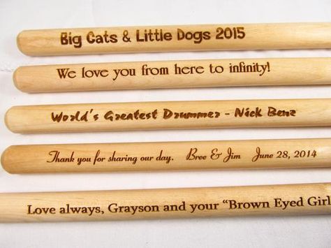 Engraved Knife, Drummer Gifts, Drum Sticks, Drum Accessories, Brown Eyed Girls, Musician Gifts, Heart Symbol, Gifts For My Boyfriend, Custom Birthday