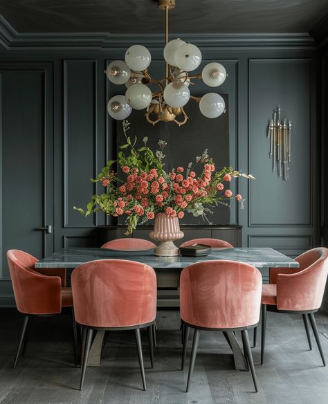 38 Important Art Deco Dining Room Design Ideas You Need To Know Home Decor Art Deco, Dinning Room Decorations Ideas, Art Deco Interior Design Modern, Luxury Dining Room Mansions, Contemporary Art Deco Interior, Luxury Dining Room Decor, Artdeco Interiors, Salon Art Deco, 1920s Home Decor