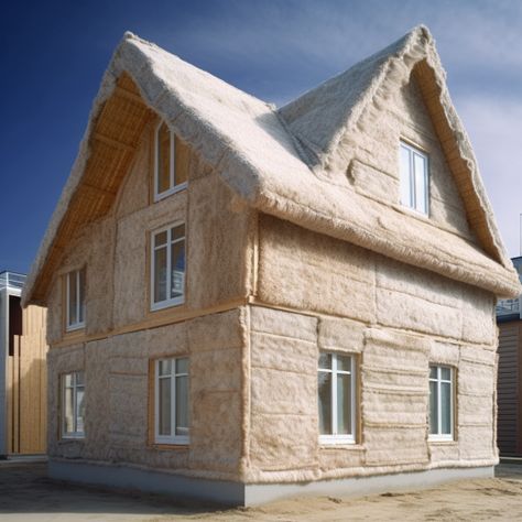 Cheap Insulation, Eco Friendly Insulation, Cellulose Insulation, Sustainable Homestead, Homestead Ideas, Home Insulation, Spray Foam Insulation, Types Of Insulation, Spray Foam