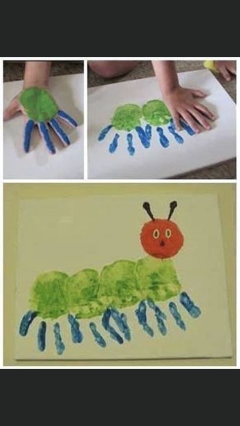 Spring Crafts Preschool, Insect Crafts, Baby Art Projects, Toddler Art Projects, Bug Crafts, Toddler Arts And Crafts, Preschool Arts And Crafts, Preschool Art Activities, Handprint Crafts