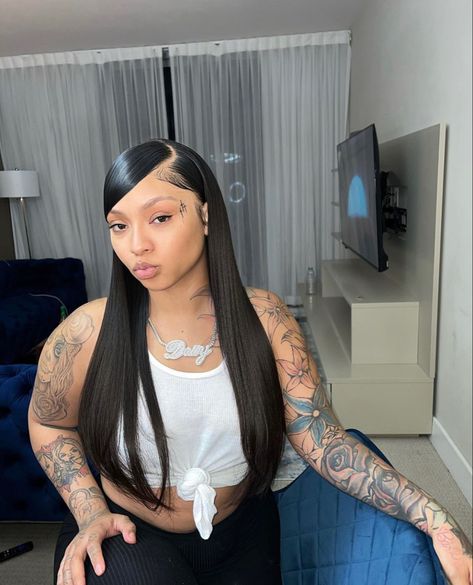 #hair #blackhairstyles #weave Swoop Sew In Weave, Swoop Wig Hairstyles, Weave Bangs, Swoop Bangs, 90’s Hairstyles, Frontal Wig Hairstyles, Quick Weave Hairstyles, Brazilian Hair Weave, Frontal Hairstyles