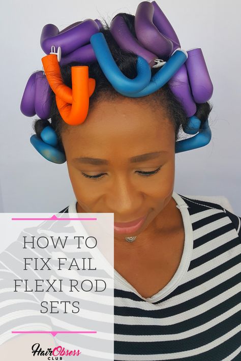 If You ever had a failed Flexi Rod set here is how to fix that in a few minutes. You can get these rubbery tubes in stores called flexi-rods. They create cute curls without requiring heat. How To Use Flexi Rods On Straight Hair, Flexirods On Straight Hair, Rod Curls, Flexi Rod Curls, Long Relaxed Hair, Cute Curls, Flexi Rod Set, Relaxed Hair Care, Curling Rods