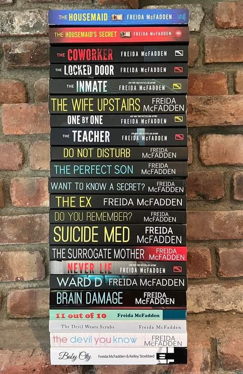 Mystery Books Worth Reading, Freida Mcfadden, Good Thriller Books, Best Mystery Books, Fiction Books Worth Reading, Book Reading Journal, Books To Read Nonfiction, To Be Read, 100 Books To Read